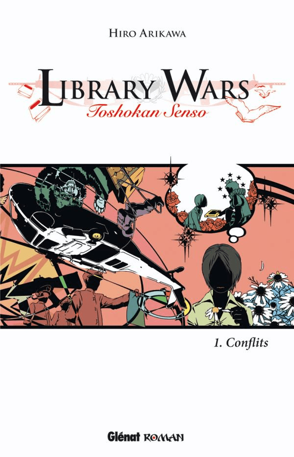 Couverture du light novel Library Wars chez Glénat