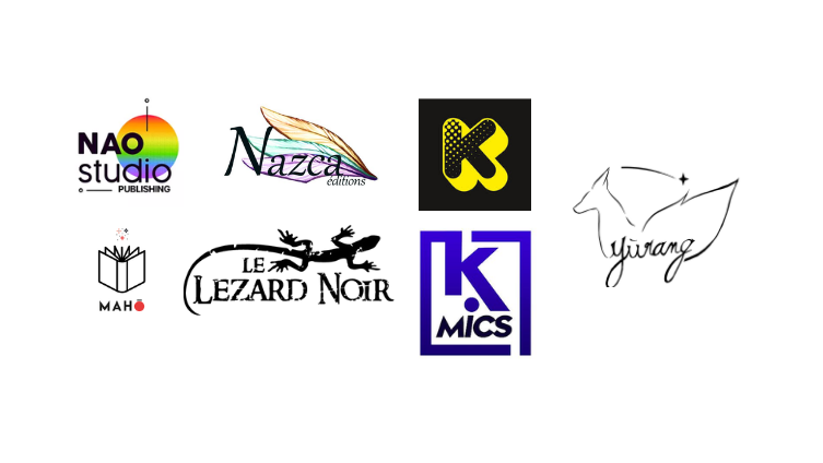 Logo des 7 éditeurs indépendants de webtoon printoonisé